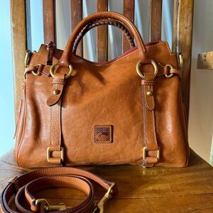 Dooney & Bourke Florentine Large Tassel Satchel – Natural